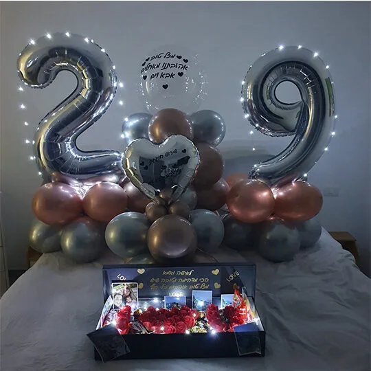 עיצוב בלונים ליום 29 עם תמונות