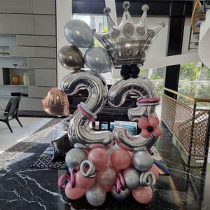 קישוט בלונים ליום הולדת 23