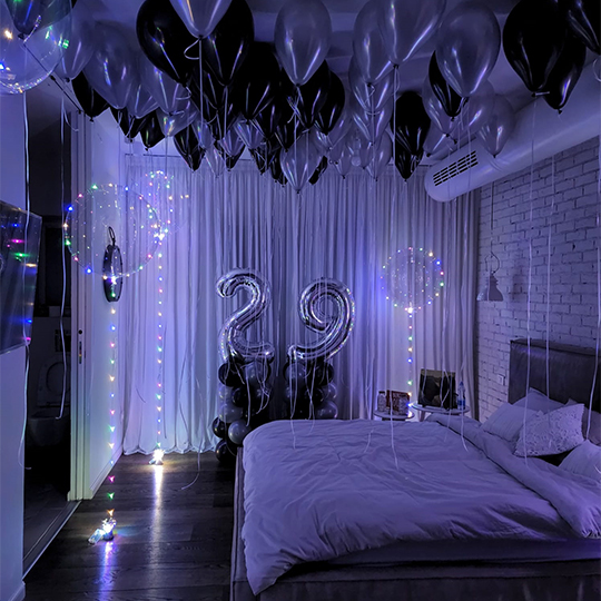 עיצוב בלונים ליום הולדת 29